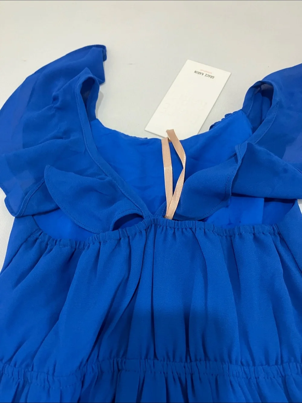 Grace Karin Royal Blue Girls Formal Long Jr Bridesmade Dress with Sash